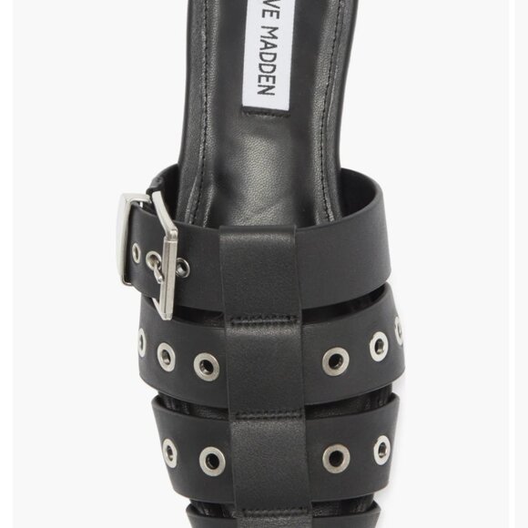 NEW Steve Madden Ladera Mule (Women) 9M, BLACK LEATHER - Picture 6 of 7